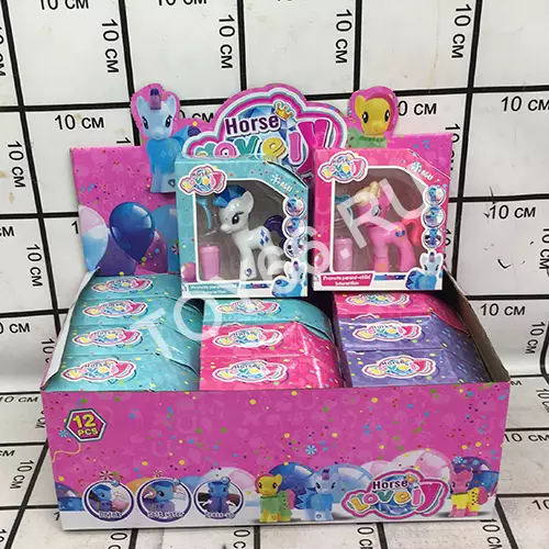 Пони 12 шт в блоке 3363-2