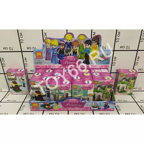 конструктор для девочек принцессы 16 шт в блоке 37018
