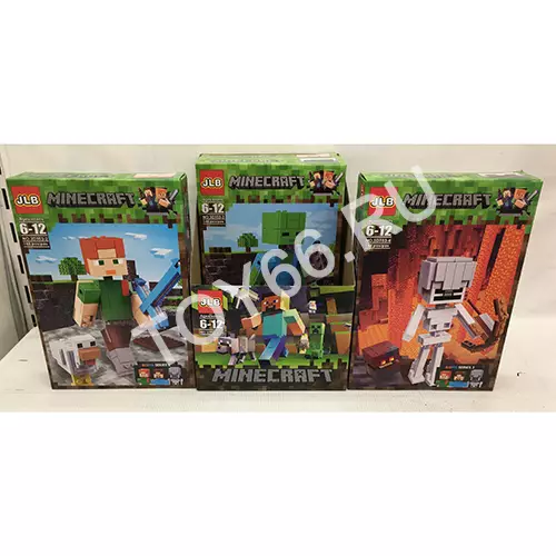 Конструктор Герои из кубиков 4 шт. в блоке 3D103-1-4H