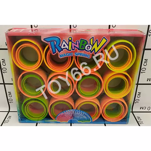 Пружинка-Радуга 12 шт. в блоке 43958