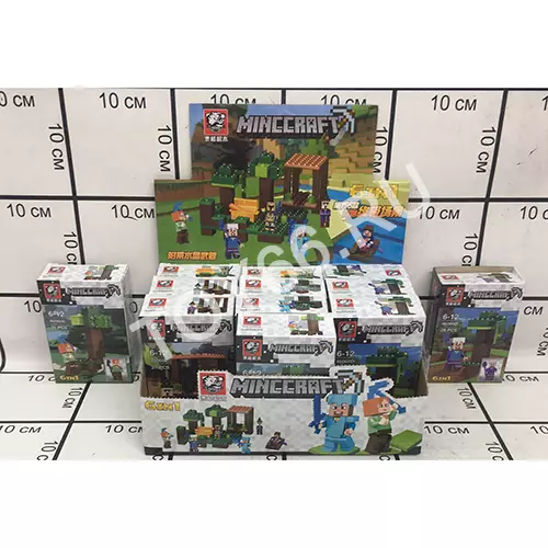 Конструктор Герои из кубиков 12 шт. в блоке 46060A