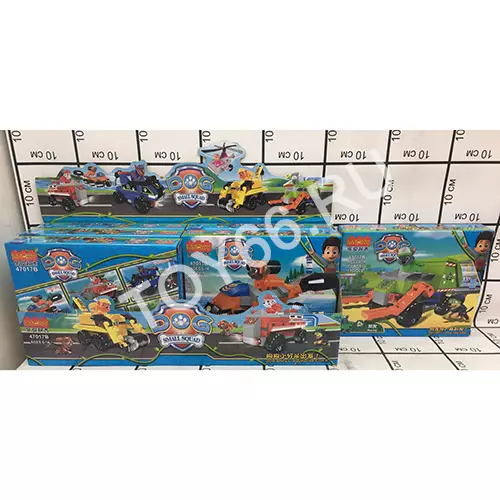 Конструктор Собачки 6 шт. в блоке 47017B