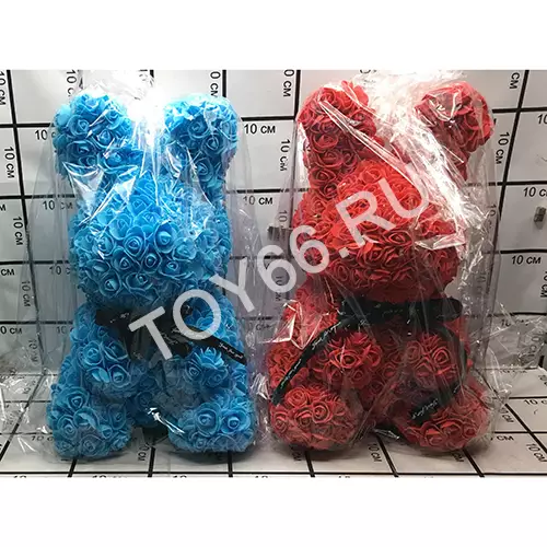 Зайцы из роз 50cm