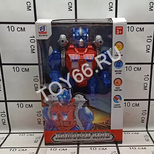 Робот на батарейках свет звук 6018