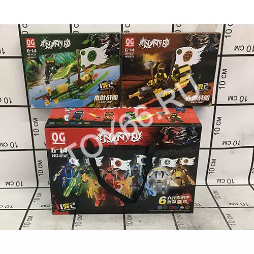 Конструктор Ниндзя 6 шт. в блоке 652