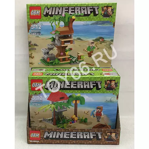 Конструктор Герои из кубиков 4 шт. в блоке 66024