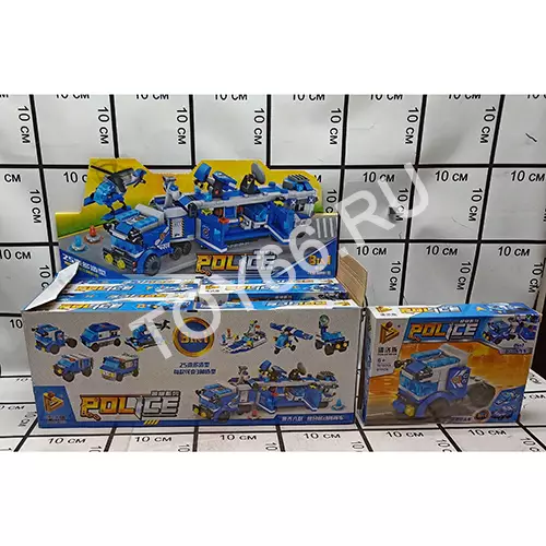 Конструктор Полиция 8 шт. в блоке 681001A-H