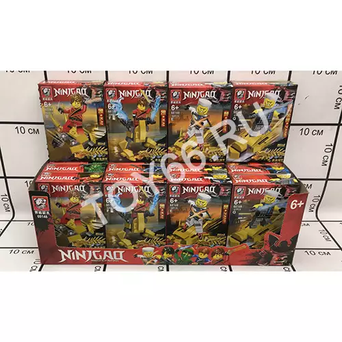 Конструктор Ниндзя 16 шт. в блоке 68148