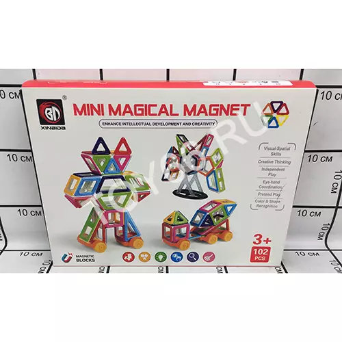 Конструктор Магнитный 102 дет. 718