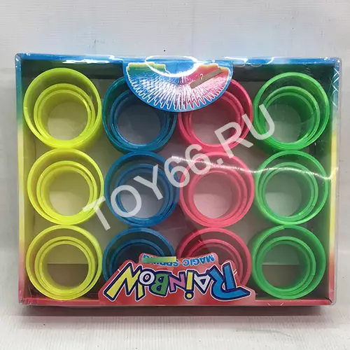 Пружинка-Радуга 12 шт. в блоке 7530-B1280