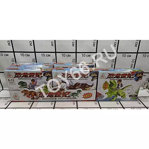 Конструктор Динозавр 6 шт. в блоке 77032