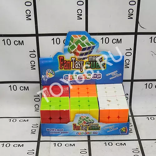 Кубик-Рубик 6 шт в блоке 7712