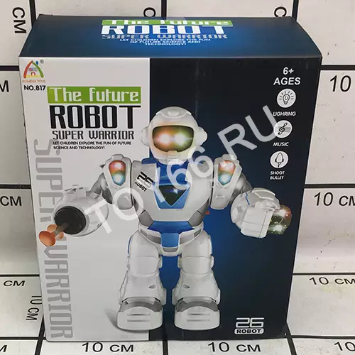 Робот на батарейках свет звук 817