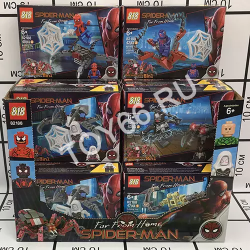 Конструктор Супергерои 16 шт. в блоке 82188 Конструктор Супергерои 16 шт. в блоке 82188