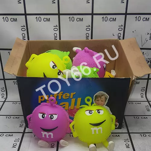 M&M Мячик 12 шт в блоке 8251