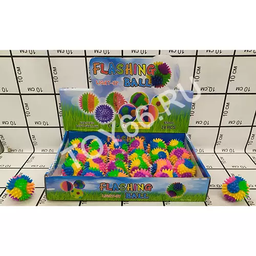 Мяч (пищалка, свет) 24 шт. в блоке 8291
