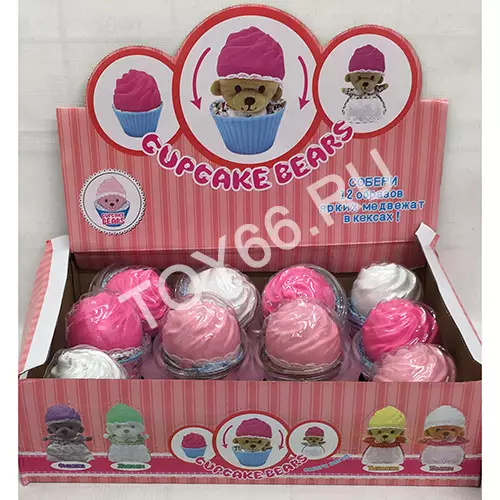 Мишки в кексе 12 шт. в блоке Мишки в кексе 12 шт. в блоке