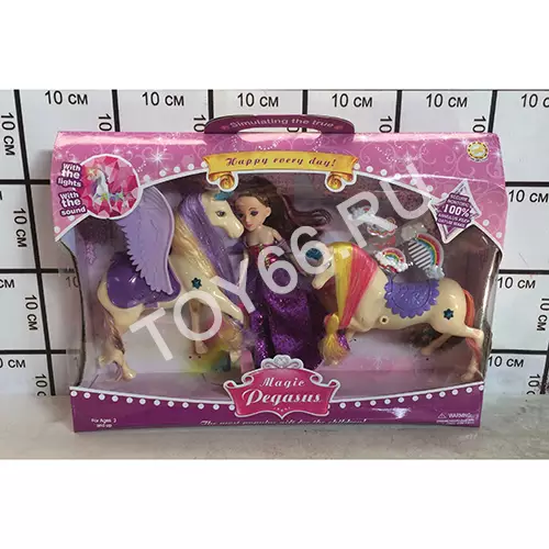Волшебный пегас с куклой 8810-3