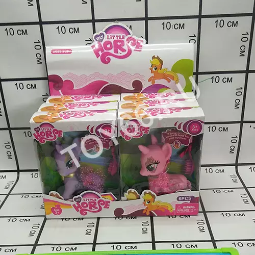 Пони 6 шт в блоке 8817B