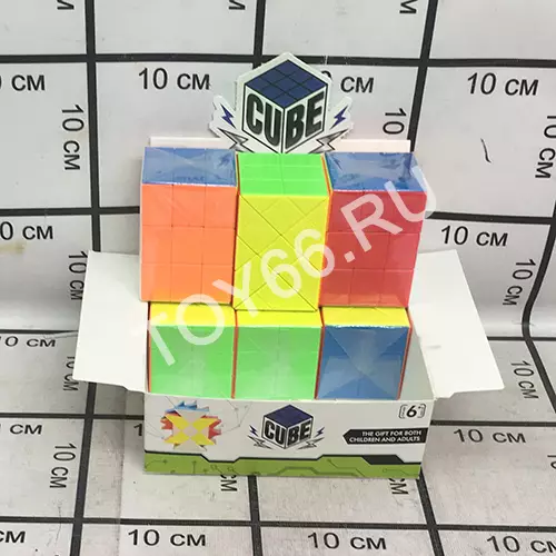 Кубик рубик Диагональный 6х4 6 шт в блоке 8824