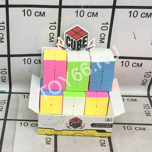 Кубик рубик 3х2 6 шт в блоке 8838