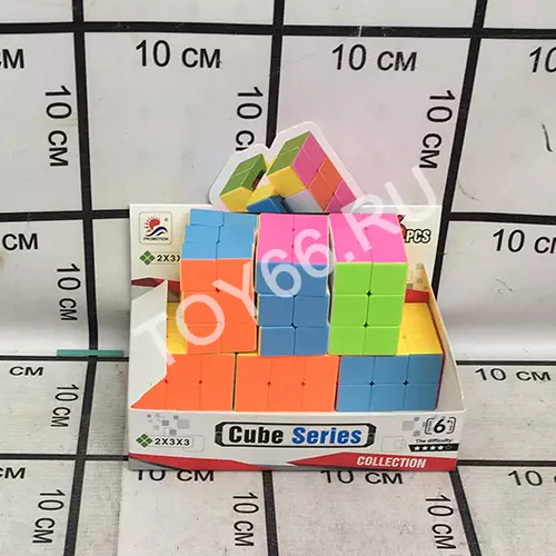Кубик рубик 3х2 6 шт в блоке 8840