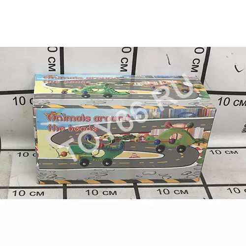 Деревянная игрушка крокодил на поводке 93-118