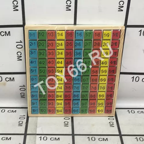 Деревянная игрушка таблица умножения 93-62