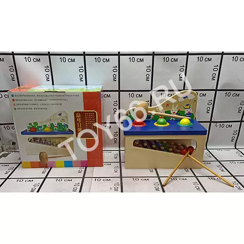 Деревянная игрушка Ксилофон и молоточки 93-79