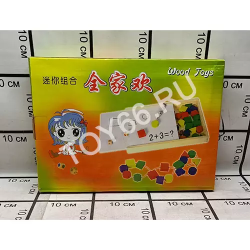 Логика-игрушка Шнуровка и Счёт (дерево) 93-84