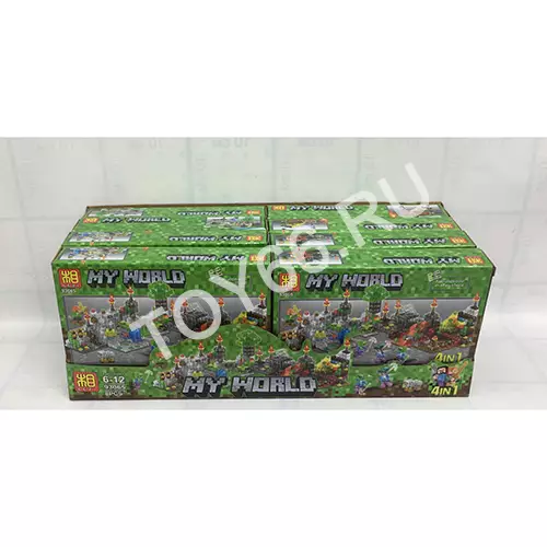 Конструктор герои из кубиков 8 шт в блоке 93065