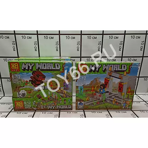 Конструктор герои из кубиков 4 шт. в блоке 93066