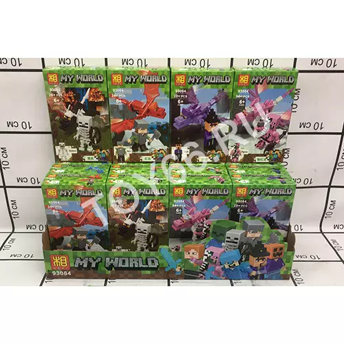 Конструктор Герои из кубиков 16 шт. в блоке 93084