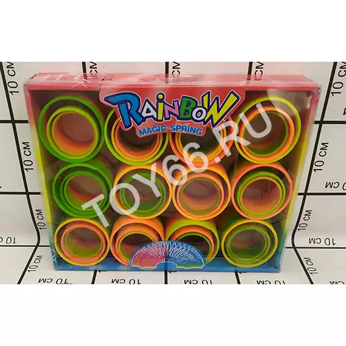 Пружинка-Радуга 12 шт. в блоке B75-60-7530