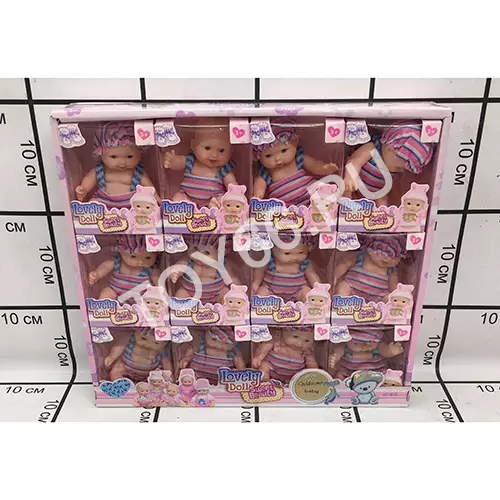 Пупс 12 шт. в блоке BL0725
