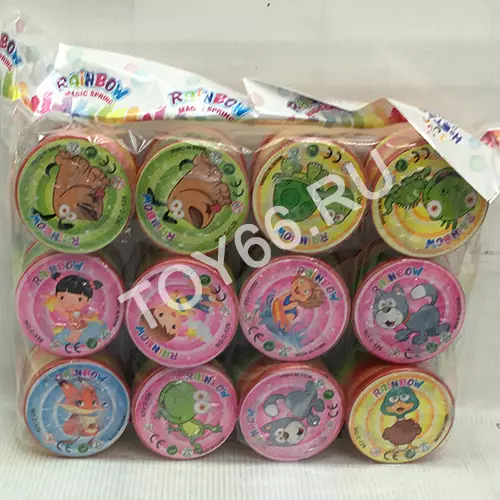 Пружинки-Радуга 12 шт. в блоке C-129