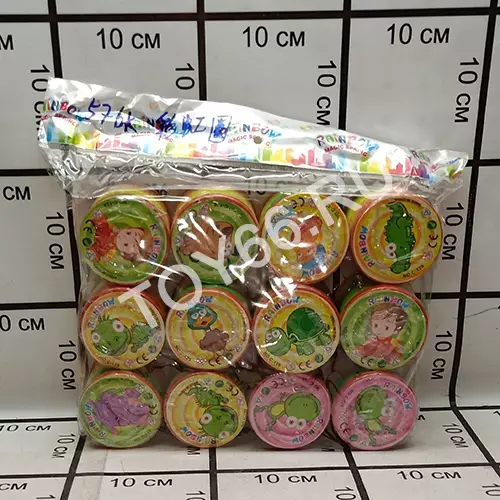 Пружинка-радуга 12 шт. в блоке C-129-cai hong quan