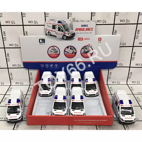 Скорая помощь свет звук 8 шт. в блоке CLM-61S