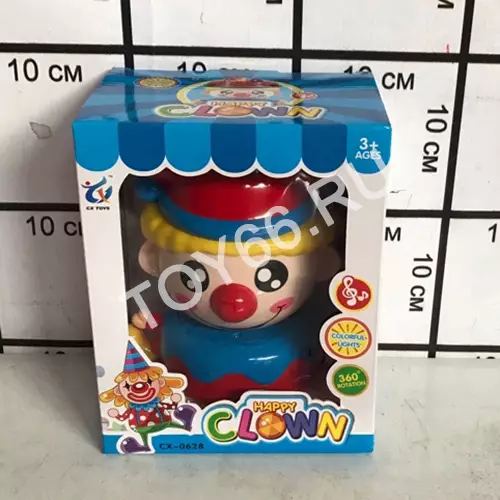 Игрушка музыкальный клоун CX-0628