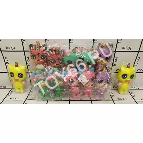 Сквиши Единорог Пупси 12 шт. в блоке D680