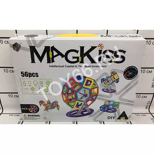 Конструктор Магнитный 56 дет. HD333A