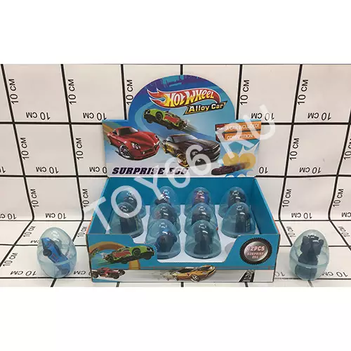 Машинки хот вилс в яйцах, 12 шт в блоке HW-114