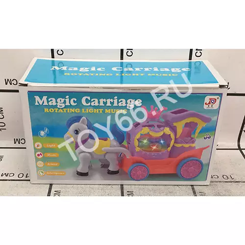 Музыкальная Лошадка с волшебной каретой JD193-1A