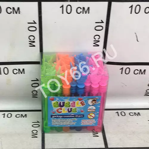 Мыльные пузыри гелевые 48 шт в блоке JH-203-D