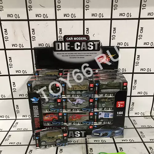 Модели машин (металл) 48 шт в блоке JP1109