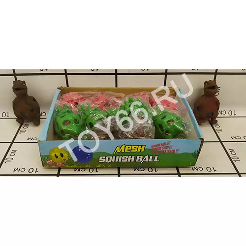 Динозавр антистресс 12 шт. в блоке KL-220