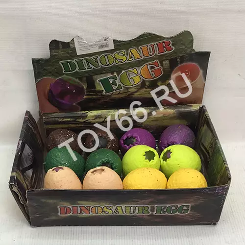 Лизун в яйце Динозавр 12 шт. в блоке KL2100