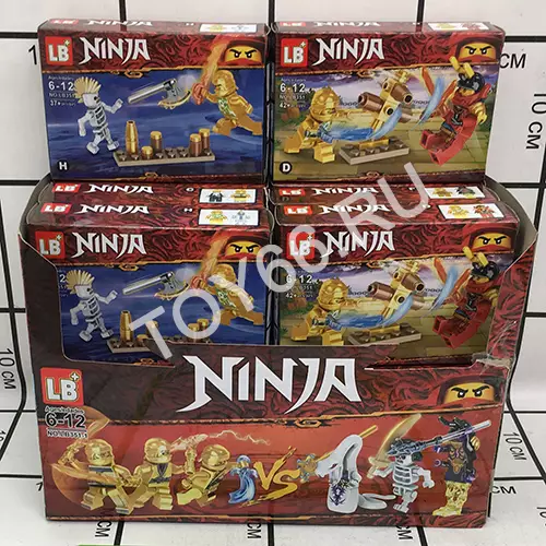 Конструктор Ниндзя 16 шт. в блоке LB351-1