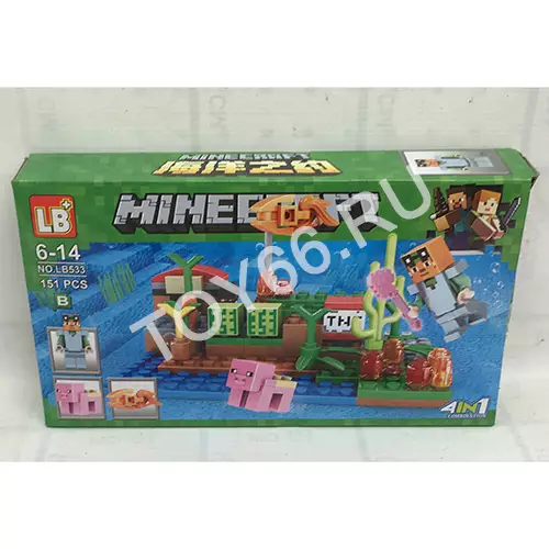 Конструктор Герои из кубиков 151 дет. LB533