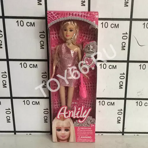 Кукла с аксессуарами и с розовой сумкой LH029